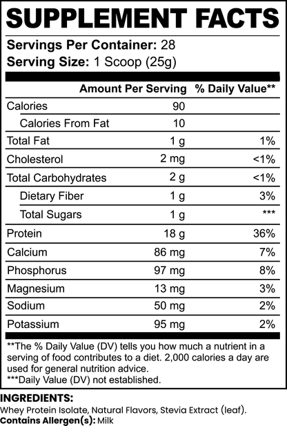Viva Chocolate Whey Protein Isolate