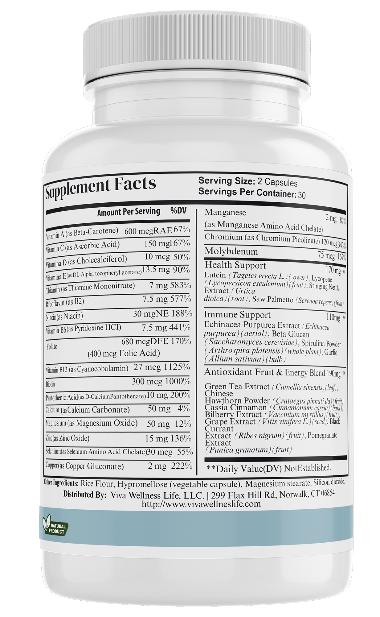 Vitalidad completa – Multivitamínico diario avanzado