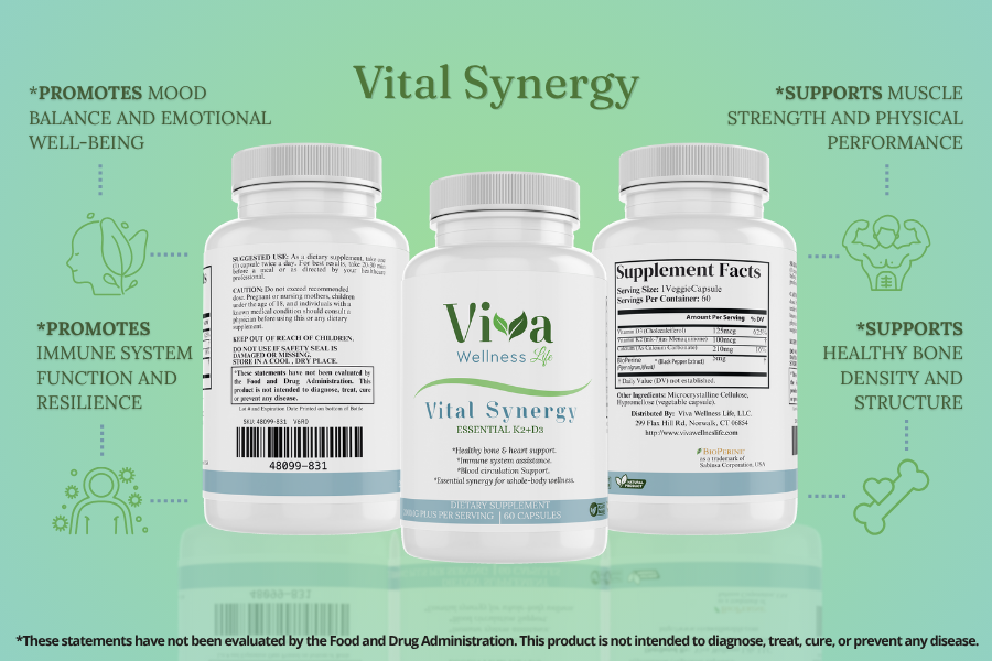 Sinergia vital – D3+K2 esencial